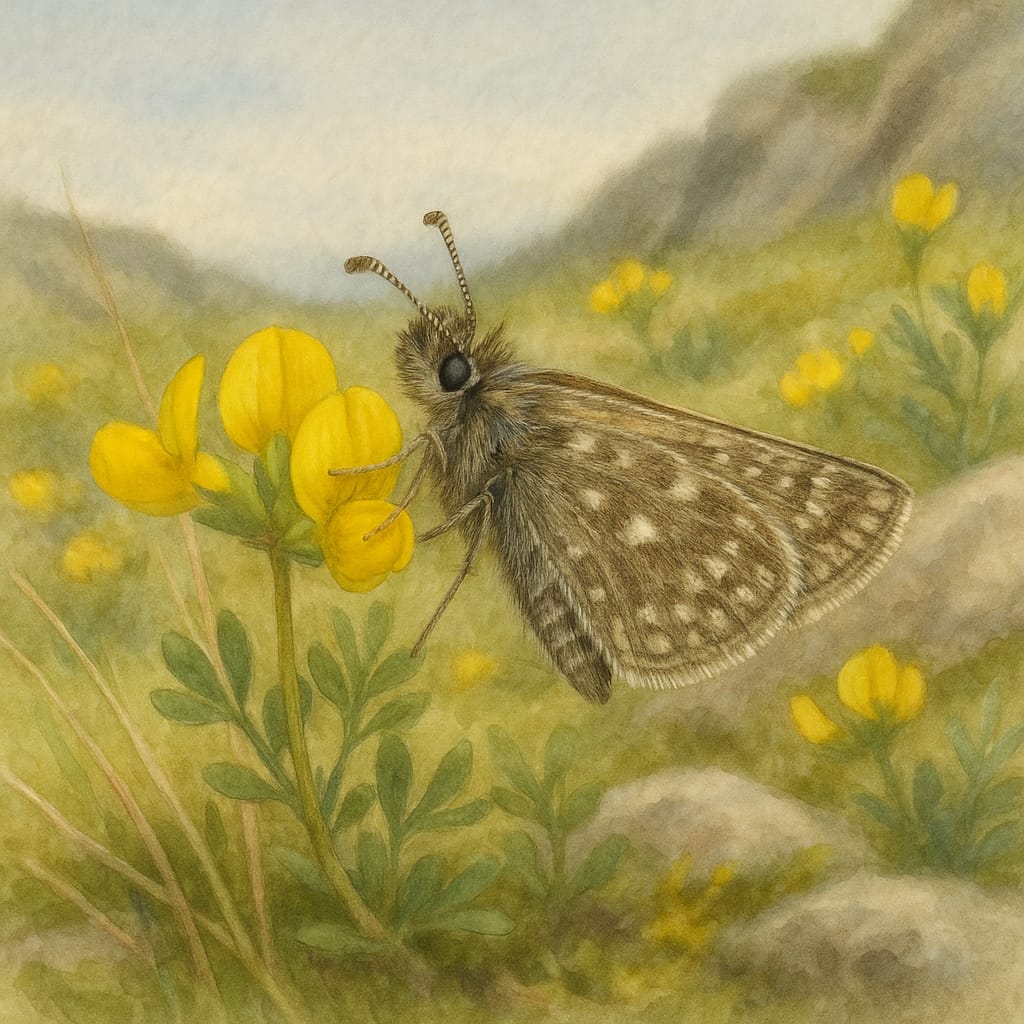 Dingy Skipper butterfly (Erynnis tages)