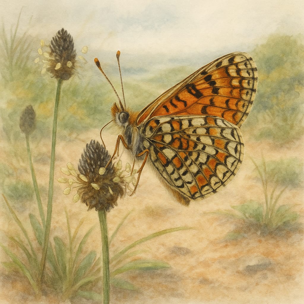 The Glanville Fritillary (Melitaea cinxia)