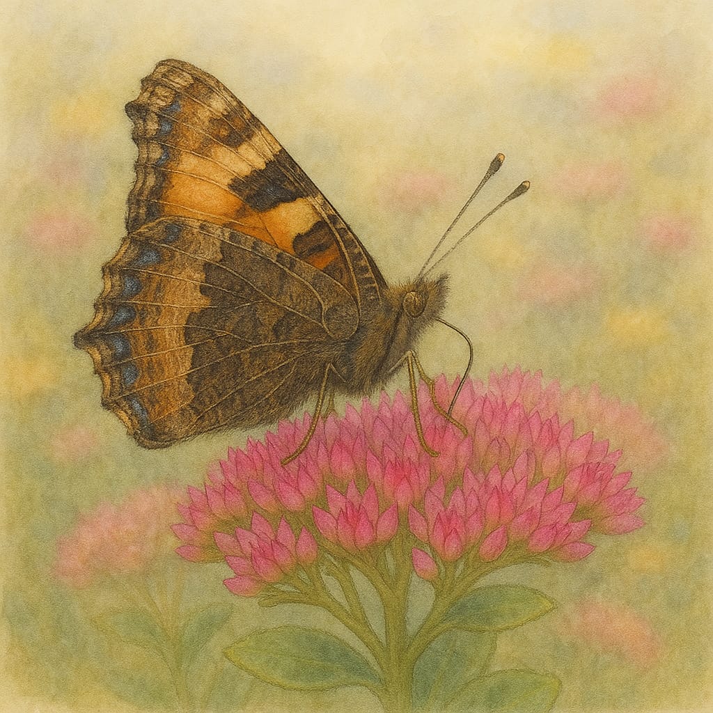 Small Tortoiseshell Butterfly (Aglais urticae)