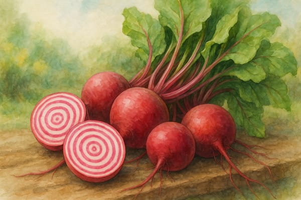 A Beetroot Worth Growing for Beauty Alone: Chioggia Barbabietola in the Cornish Garden