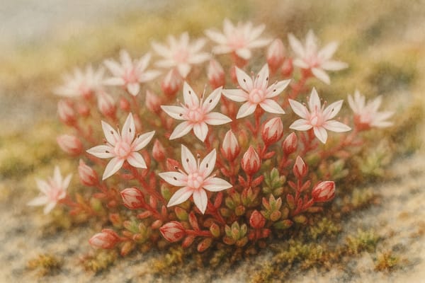 English Stonecrop (Sedum anglicum): Living Jewels on Ancient Stone