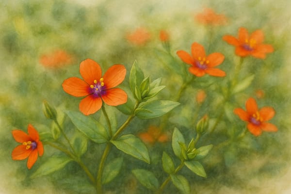 Scarlet Pimpernel (Anagallis arvensis)