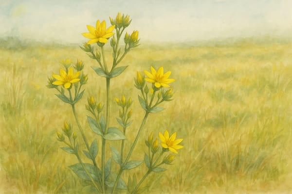 Yellow-wort (Blackstonia perfoliata)