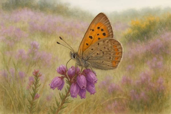 Small Copper butterfly (Lycaena phlaeas)