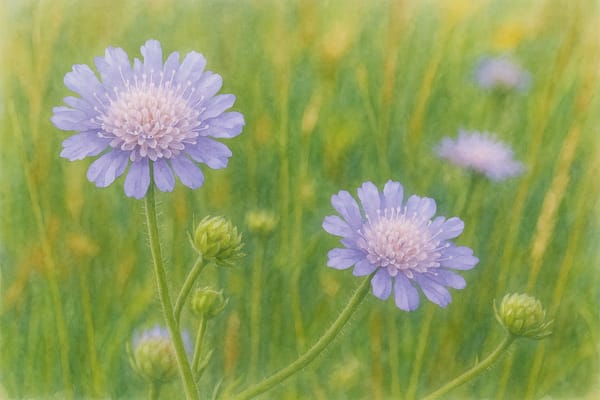 Field Scabious (Knautia arvensis) A Wildflower of Time, Place, and Pollinator Magic
